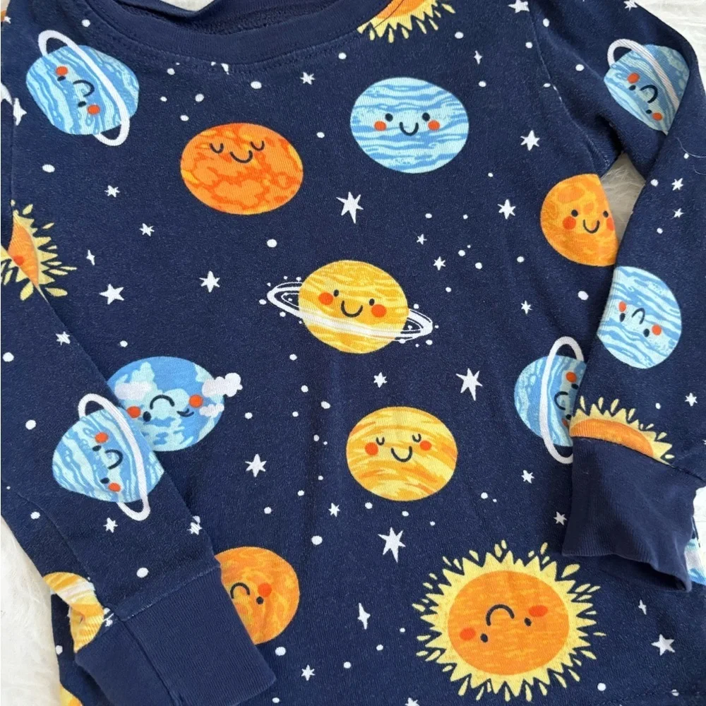 Old Navy Set of 2 Toddler Pajamas - Moon Stars & Solar Designs